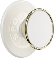 Aksesor telefoni PopSockets Enamel Coconut Cream MagSafe PopGrip, magnetik, i bardhë