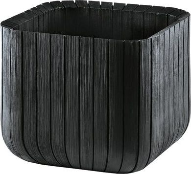 Vazo zbukuruese Keter Cube Planter, 30 x 30 x 30 cm, plastike, gri