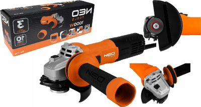 Mulli këndor Neo 04-716, 125mm, 1000W, me rregullim shpejtësie