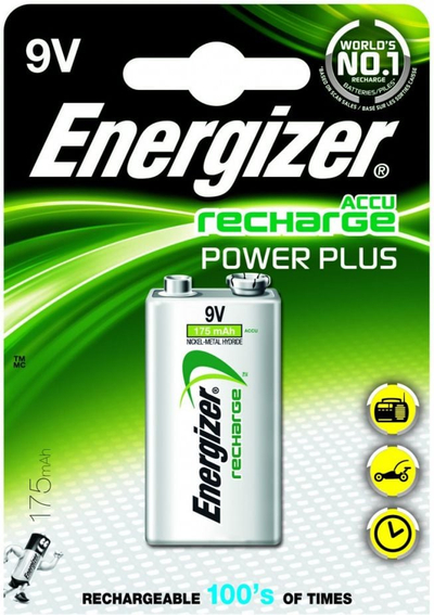 Рикаполначлива батерија Енерџајзер ENPP3Y001A, 9V, 175mAh