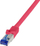 Kabllo rrjeti LogiLink Ultraflex, Cat.6A S/FTP, 0.5 m, e kuqe