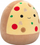 Lodër pellushi Jazwares Squishmallows Pizza, 35cm, bezhë me të verdhë