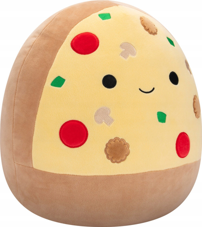 Lodër pellushi Jazwares Squishmallows Pizza, 35cm, bezhë me të verdhë