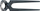 Dara për gozhda Knipex 50 00, çelik i farktum, 60 HRC, e zezë