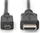 Kabllo HDMI Digitus High-Speed, 4K, Type D në Type A, i zi