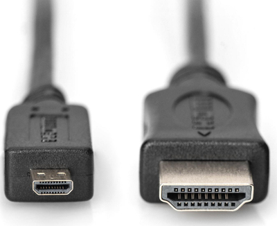 Kabllo HDMI Digitus High-Speed, 4K, Type D në Type A, i zi