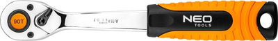 Çelës racë Neo 1/4", 90 dhëmbë, metalik