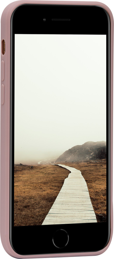 Këllëf telefoni Dbramante1928 Greenland për iPhone SE 8 7, plastikë e ricikluar, Pink Sand
