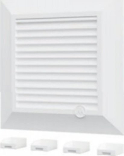 Grilë ventilimi SMART 140x210 mm, plastike, e bardhë