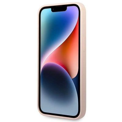 Kapak telefoni Guess për iPhone 14 Plus 6.7", silikon, rozë