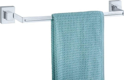 Mbajtëse peshqiri Wenko Single Bar 52 cm, çelik inox, argjendtë