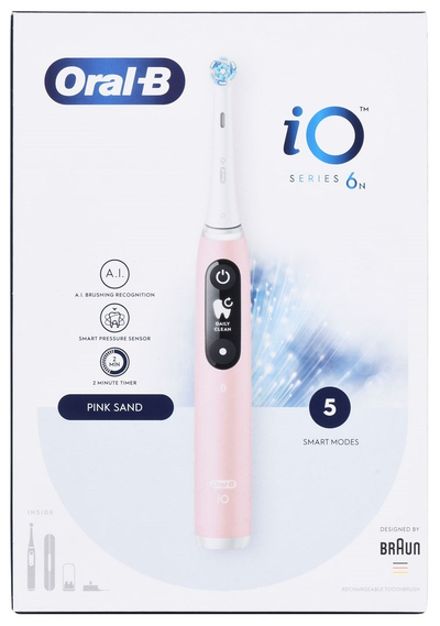 Furçë elektrike dhëmbësh Oral-B iO Series 6N, 5 mënyra larjeje, rozë