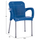 Karrige polipropileni e ricikluar Karek 59×58×81 cm (HM5592.18), kaltër
