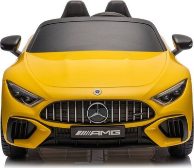 Makinë elektrike lodër Mercedes AMG SL63, me bateri, për fëmijë, e verdhë