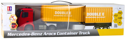Играчка камион со далечинска команда Double Eagle Mercedes Benz Arocs, 1:26, со светла и звук, повеќебоен