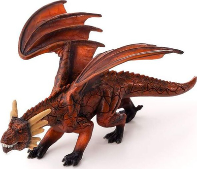 Figurë lodër Mojo Fire Dragon Fantasy, plastik, i kuq