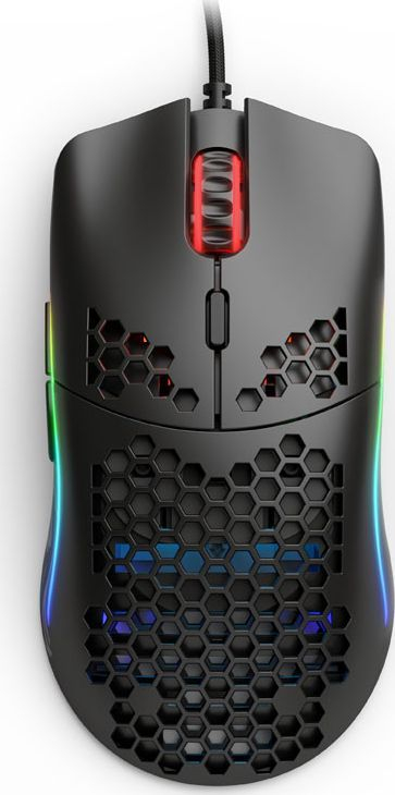 Maus për lojëra Glorious Model O Mat, RGB, me kabllo, i zi mat