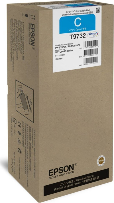 Katridzh boje Epson C13T97320N T9732, Cyan, 22.000 faqe, 192.4 ml