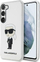 Kapak telefoni Karl Lagerfeld KLHCS23SHNIKTCT, për Samsung Galaxy S23, kapak i fortë transparent, dizajn Ikonik