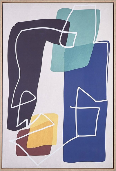 Tabllo muri Beliani FRISA, kanavacë 63 x 99 cm, shumëngjyrëshe