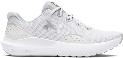 Atlete vrapimi Under Armour Surge 4 për femra, të lehta, Charged Cushioning, të bardha