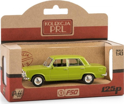 Maket veture Daffi FIAT 125P PRL, shkalla 1:43, i gjelbër