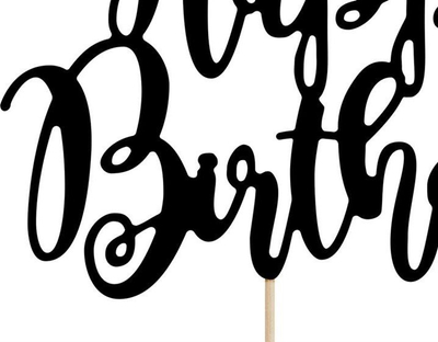 Dekor torte Happy Birthday, 22.5 cm, i zi