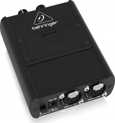 Amplifikator personal për monitor Behringer Powerplay P1, hyrje XLR stereo, për kufje in-ear, i zi