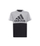 Maicë për fëmijë Adidas, e bardhë/e hirit/e zezë