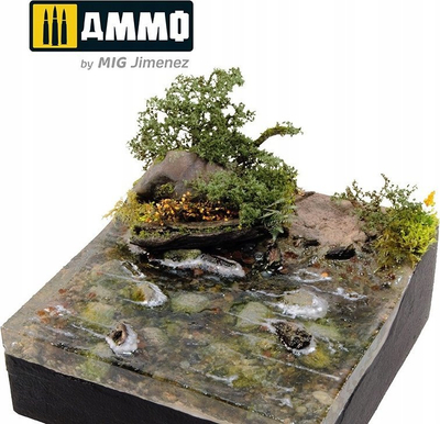 Pastë akrilike modelimi Ammo Mig 2174 Terraform River Sand, 100 ml, rërë lumi