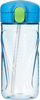 Шише за вода Sistema Tritan Quick Flip, 520 ml, без BPA, проѕирно сино