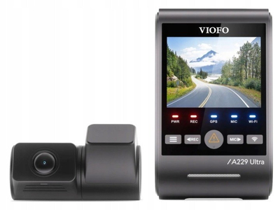 Kamerë sigurie për makinë VIOFO A229 Ultra 2 Channel, 4K, GPS, e zezë