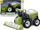 Играчка комбајн ARTYK Mini Farma 143601, механизам со триење, пластика, зелено сива