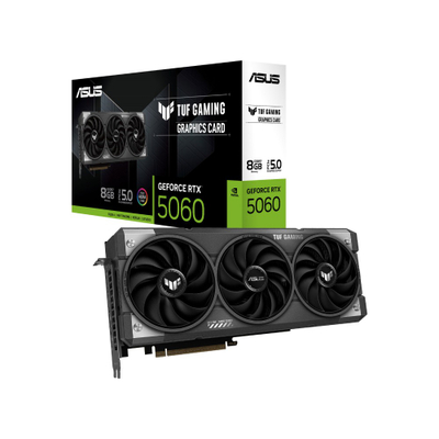 Kartë grafike ASUS TUF Gaming TUF-RTX5060-8G-GAMING, GeForce RTX 5060, 8GB GDDR7, e zezë