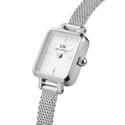 Orë dore për goca Daniel Wellington Quadro Mini DW00100726, e argjendtë