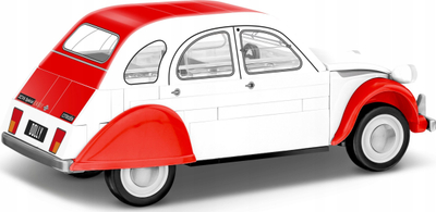 Set ndërtimi Cobi Citroen 2CV Dolly, 85 copë, shkalla 1:35, e bardhë me të kuqe