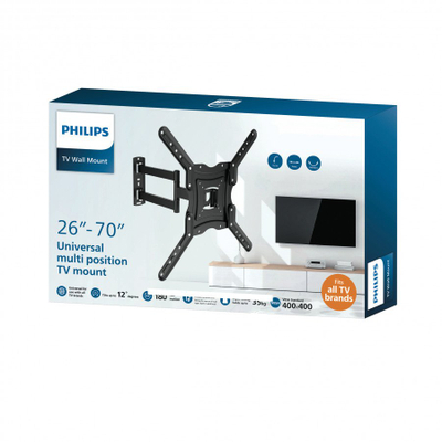 Mbajtës muri TV Philips SQM9232/10, 26"-70", 35kg, i zi