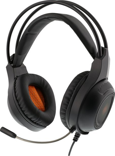 Kufje gaming Deltaco DH210, stereo, me mikrofon, të zeza