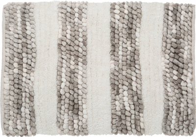 Тепих за бања Bath Mat Gray Stripes E3-01900, антилизгачки, сив со линии