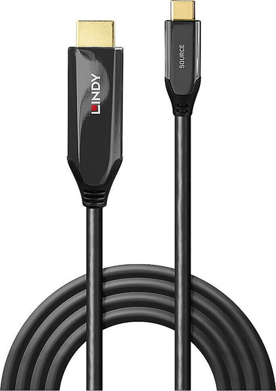 Kabllo Lindy USB C në HDMI, 1 m, e zezë