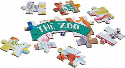 Puzzle Floss &amp; Rock The Zoo, 80 copa, formë gjetheje, shumëngjyrësh