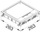 Njesi furnizimi dyshemeje Tehalit VQ1205 EGR, set universal, poliamid, gri