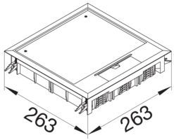 Njesi furnizimi dyshemeje Tehalit VQ1205 EGR, set universal, poliamid, gri