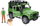 Set lodrash Bruder 02587 Land Rover Defender, makinë terreni me roje pylli dhe qen, jeshile
