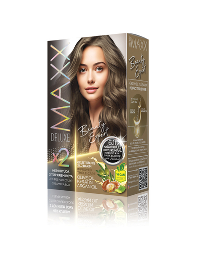 Ngjyrë për flokë Maxx Deluxe B.Expert, 6.11 Intense Ash Dark Blonde, 50ml