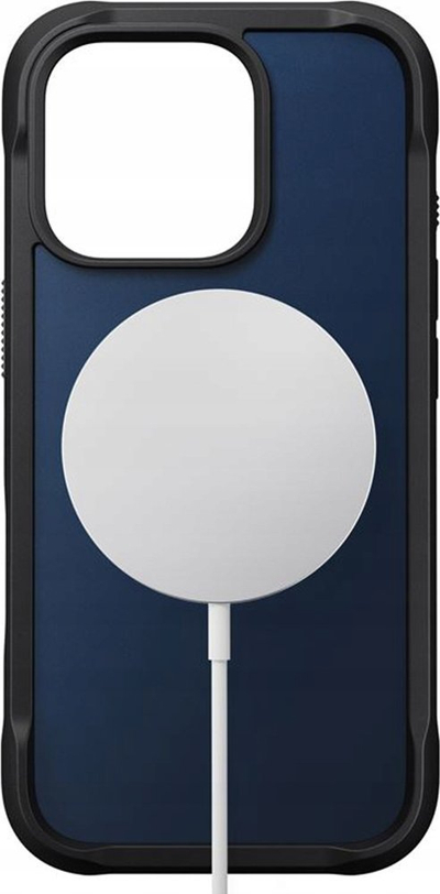 Futrollë mbrojtëse Rugged Case për iPhone 16 Pro, rezistente ndaj goditjeve, kompatibile MagSafe, blu Atlantic
