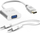 Adapter HDMI në VGA INCA IHTVJ-7, me audio USB, 1080p, i zi
