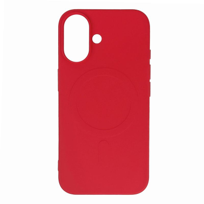 Заштитна футрола за телефон Hurtel Liquid Silicone MagSafe, Samsung Galaxy A16 5G, силикон, црвена
