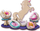 Set kreativ për kalamaj SES Creative Geodes Galaxy Unicorn, pikturim gjeodesh, bazë druri unikorni, shumëngjyrësh