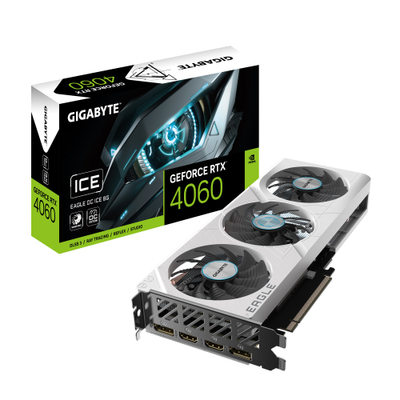 Kartë grafike GIGABYTE GeForce RTX 4060 EAGLE ICE OC, 8GB DDR6